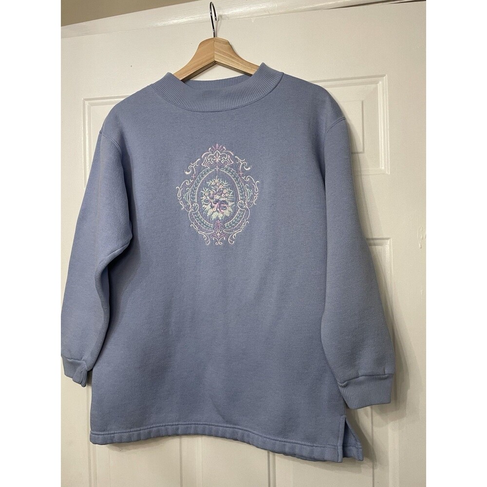 Vintage Style 90s Chic By Russell Granny Cottagecore Sweatshirt Floral Small